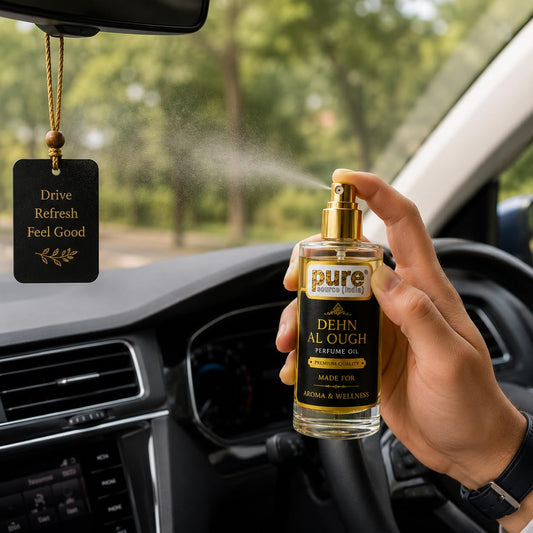 Pure Source India Dehn Al Oudh Perfume Oil Spray 100ml | Premium Long Lasting Luxury Arabian Oud Fragrance |Car & Fabric Freshener