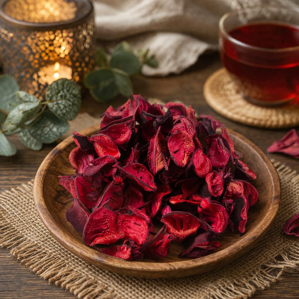 Pure Source India Premium  Red Rose Scented Potpourri Gift Pack – Natural Dried Flower Fragrance for Home Décor, Aromatherapy & Festive Gift Hampers