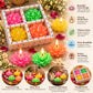 Pure Source India Lotus Floating Candles Set of 4 for Festivals & Decor