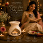 Pure Source India Diwali Pooja Gift Set with Roli Kumkum & Ghee Wicks Complete Diwali pooja and gifting combo (White)