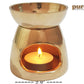 Pure Source India Aroma Burner, Pure & Solid Brass Oil Diffuser Coming with 1 Tea Light Candle.