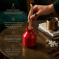 Pure Source India Elegant Ceramic Reed Diffuser Pot (Red) – Decorative Aroma Diffuser Vase for Living Rooms, bedrooms, bathrooms, Offices, and entryways (Red)