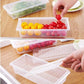 Pure Source India Fridge Storage Containers With Removable Drain Plate Rectangle (1000ml) (28cm) (2 pcs)