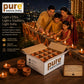Pure Source India Natural Clay Traditional Diwali Ke Diye | Earthen Clay Diya | Mitti Ka Diva | Diyas for Pooja