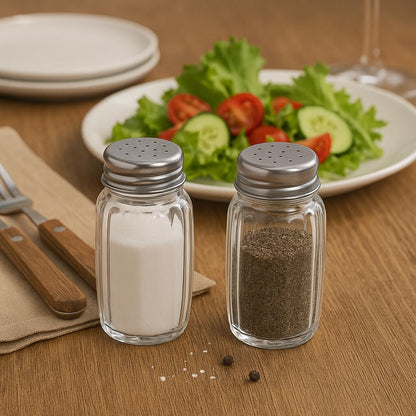 Pure Source India 7.5 cm Glass Salt & Pepper Shakers