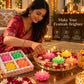 Pure Source India Lotus Floating Candles Set of 4 for Festivals & Decor