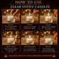 Pure Source India Pack of 4, Clear Tea Light Votive Glass Candle Holders – Perfect for Diwali, Weddings, Spa & Holiday Décor