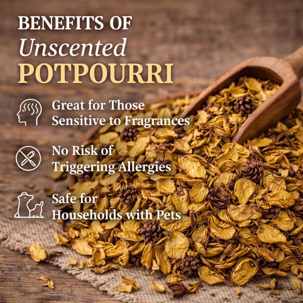 Pure Source India  Yellow  Unscented Potpourri – Natural Dried Flower for Home Décor, Wedding Table Styling, DIY Crafts & Essential Oil Blending