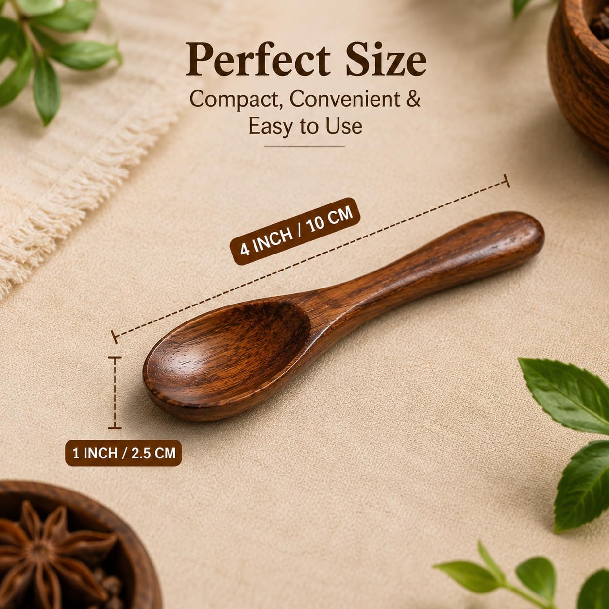 Pure Source India Wooden Spoon 4 Inch