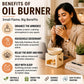 Pure Source India Ceramic Clay Candle Operated Aroma Burner Oil Diffuser, Extra Large Bowl, with 1 Tealight, 4.25 Inch