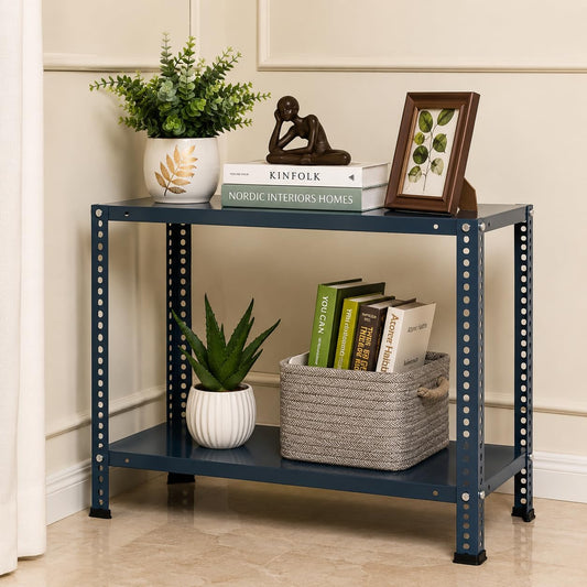 Pure Source India Iron Matte Finish (2 X 1 X 2FT) (2 SHELF) Adjustable Display Rack