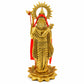 12 Inch Brass Lord Ram Idol Statue | Premium Handmade Ram Murti for Home Temple, Pooja Room, Office Desk & Gifting | Religious Decorative Showpiece