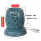Pure Source India Ceramic Electric Aroma Diffuser Oil Burner/Oil Warmer Round Shape with Bulb (Green Small)