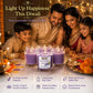 Pure Source India Lavender Votive Candles Set of 4,Scented Glass Candles, Aromatherapy Lavender Fragrance, Long Burning Decorative Candles for Home Décor, Bedroom, Relaxation, Meditation & Gift Giving