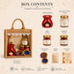 Pure Source India Diwali Pooja Gift Set with Roli Kumkum & Ghee Wicks Complete Diwali pooja and gifting combo (Red)