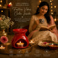 Pure Source India Diwali Pooja Gift Set with Roli Kumkum & Ghee Wicks Complete Diwali pooja and gifting combo (Red)