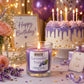 Pure Source India Lavender Votive Candles Set of 4,Scented Glass Candles, Aromatherapy Lavender Fragrance, Long Burning Decorative Candles for Home Décor, Bedroom, Relaxation, Meditation & Gift Giving