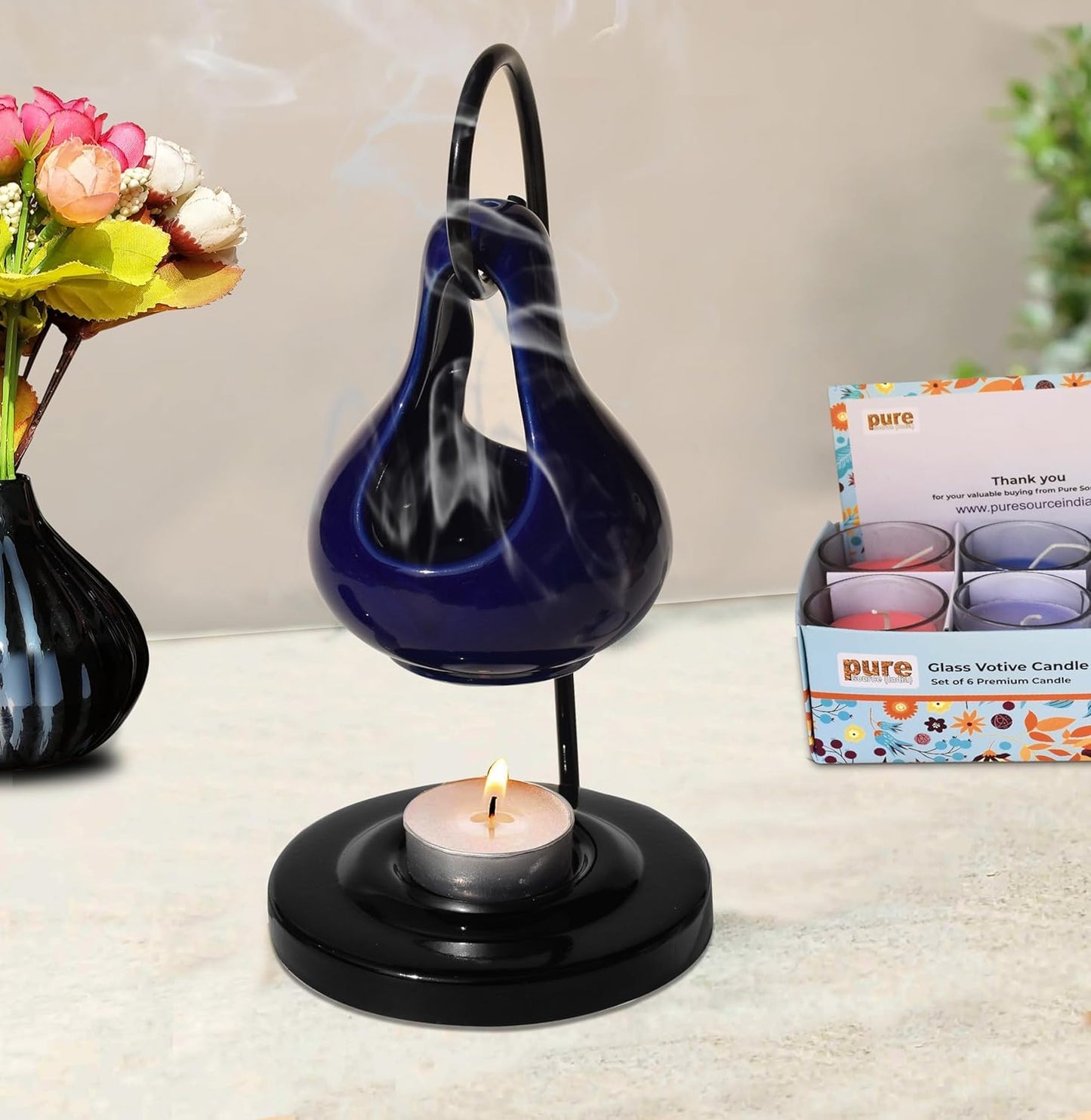 Pure Source India Hanging Ceramic Oil Burner