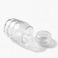 Pure Source India 500ml Glass Jar with Airtight Lid | Square Pattern Design | Kitchen Organizer for Spices, Pickles, Dry Fruits, Sugar & Snacks