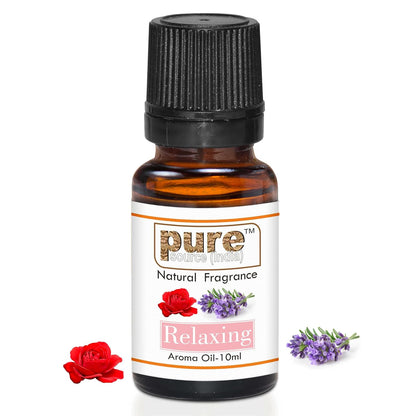 Pure Source India RELAXING Aroma Oil | Premium Fragrance Oil for Diffuser, Aromatherapy, Meditation, Candles, Soap Making, Humidifier & Home Air Freshener