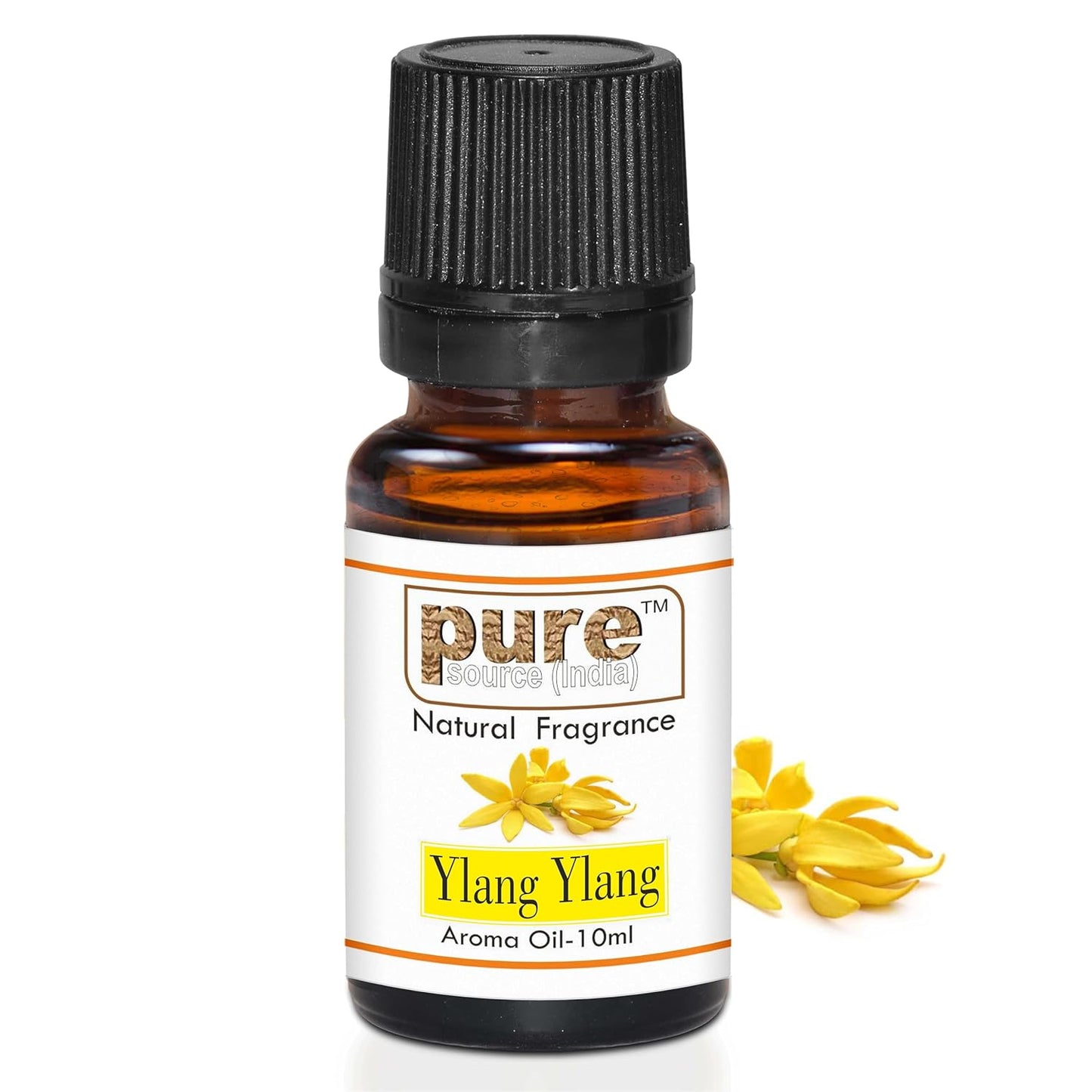Pure Source India Ylang Ylang Aroma Oil | Premium Fragrance Oil for Diffuser, Aromatherapy, Meditation, Candles, Soap Making, Humidifier & Home Air Freshener