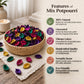 Pure Source India Unscented Dried Flowers Leaves Potpourri, 500 Gm, Mix Color