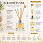 Pure Source India 30 ML Squire Coming with 6 Pcs Sticks Glass Decorative Reed Diffuser Bottle/Glass Vase