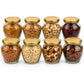 Pure Source India 400ml Glass Matka Jar with Gold Metal Lid | Multipurpose Kitchen Storage Container for Spices, Dry Fruits, Tea, Coffee, Sugar, Honey & Snacks | Transparent Glass Jar