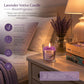 Pure Source India Lavender Votive Candles Set of 4,Scented Glass Candles, Aromatherapy Lavender Fragrance, Long Burning Decorative Candles for Home Décor, Bedroom, Relaxation, Meditation & Gift Giving