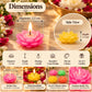 Pure Source India Small Lotus Floating Candles Set of 12 for Diwali