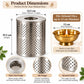 Pure Source India Stainless Steel 7.6 Inch Wind Protector Cover for Akhand Jyot | Safety Guard for Temple, Puja Room & Outdoor Use