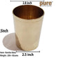Pure Source India Bronze Kansa Glass Handmade, 1 Piece, 200 Ml, Gold