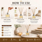 Pure Source India 30 ML Squire Coming with 6 Pcs Sticks Glass Decorative Reed Diffuser Bottle/Glass Vase