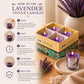Pure Source India Lavender Votive Candles Set of 4,Scented Glass Candles, Aromatherapy Lavender Fragrance, Long Burning Decorative Candles for Home Décor, Bedroom, Relaxation, Meditation & Gift Giving