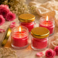 Pure Source India Fragrance Scented Mini Jar Wax Candle Set of 4 | Smokeless Candles with Gold Lid |for Home Decor, Diwali, Wedding, Birthday & Gifts