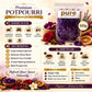 Pure Source India Blue, Potpourri – Natural Dried Flower Fragrance Lavender | Long Lasting Home Fragrance | Decorative Bowl Filler | Wardrobe & Car Freshener | Essential Oil Infused (Blue, 100gm)