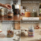 Pure Source India Glass Storage Jar - 700 Ml, Transparent for Coffee Station, Cookies, Kitchen, Bath bombs, multipurpose uses