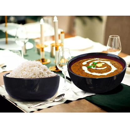 200ml, Black Ceramic Vegetable Bowl