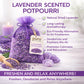 Pure Source India 130gm Scented Lavender Potpourri – Decorative Fragrant Dried Flower Petals for Home & Gift Use