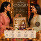Pure Source India Diwali Pooja Gift Set with Roli Kumkum & Ghee Wicks Complete Diwali pooja and gifting combo (White)