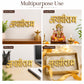 Brass Jai Shri Ram Wall Hanging | Golden Religious Wall Décor for Home Entrance, Temple, Office & Living Room | Vastu Decorative Name Plate