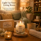 Pure Source India Scented Candle Gift Set of 3 | Vanilla, Mandarin & Lavender | 75g Each | Fragrance Candles for Home, Living Room & Gifting