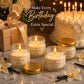 Pure Source India Fragrance Scented Mini Jar Wax Candle Set of 4 | Smokeless Candles with Gold Lid |for Home Decor, Diwali, Wedding, Birthday & Gifts