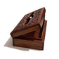 Pure Source India Handmade Wooden Tissue Napkin Holder Box, Decorative Wood Intricate Carvings Facial Napkins Holder Box for Dining Table, Kitchen, Home