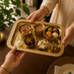 Pure Source India Large Decorative Brass Serving Tray 13.8 x 9.8 Inch | Premium Rectangular Brass Platter for Tea, Coffee, Snacks & Dry Fruits