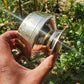 Pure Source India Brass Lota for Puja | Brass Kalash 500 ML | 4 Inch Gold Finish Traditional Pooja Lota | Hindu Religious Pooja Item for Home Temple & Decoration