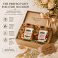 Pure Source India Scented Jar Candle Set of 2 (Apple Spice & Mandarin) | 150g Each | Premium Wax Candles | 35-40 Hours Burn Time | Aromatherapy Candles for Home Decor, Diwali, Bedroom, Spa & Gifts