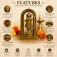 Brass Lord Rama Idol 6.5 Inch | Ram Ji Murti for Mandir, Pooja, Home Office Decoration, Gift Purpose and Festivals & Religious Gifts