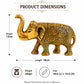 Brass Elephant Statue for Home Decor, Good Luck, Vastu, Feng Shui, Office & Gift – Handmade Decorative Elephant Figurine for Wealth & Prosperity