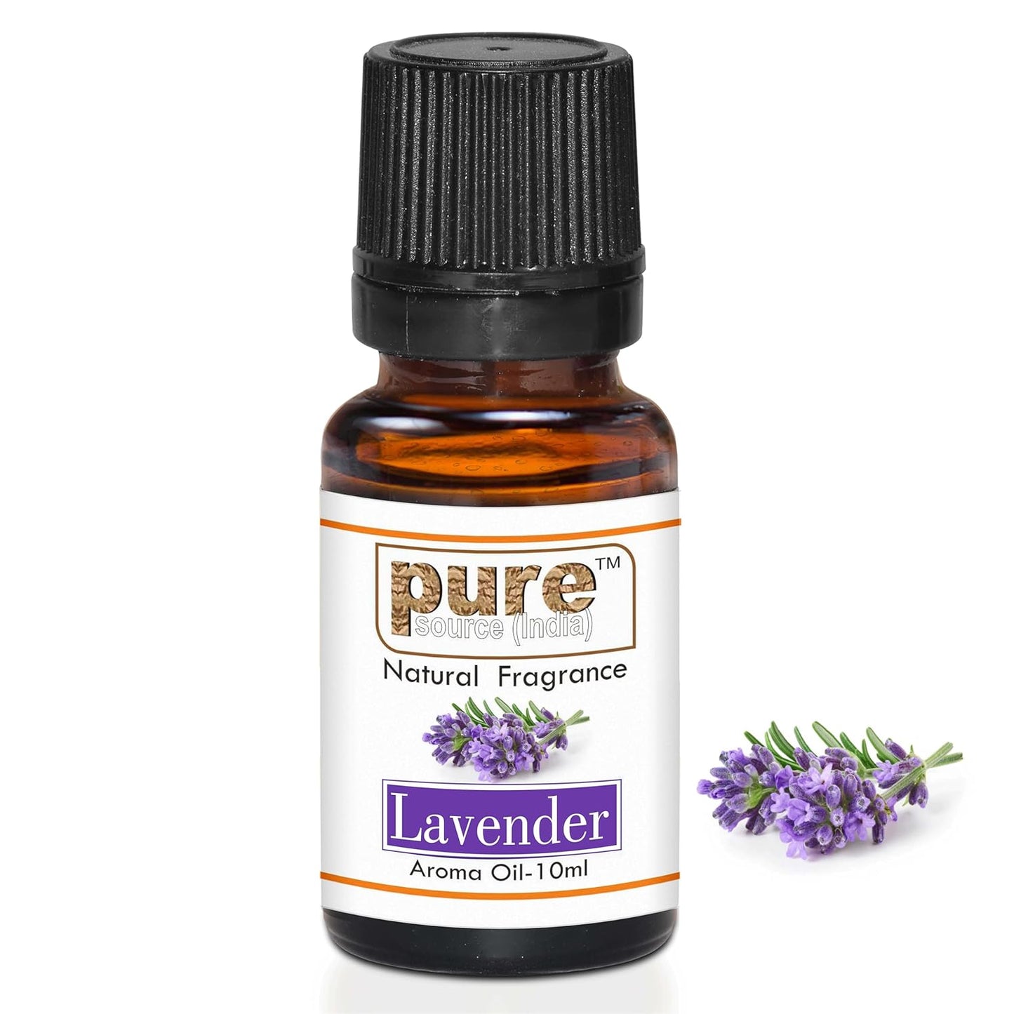 Pure Source India Lavender Aroma Oil | Premium Fragrance Oil for Diffuser, Aromatherapy, Meditation, Candles, Soap Making, Humidifier & Home Air Freshener